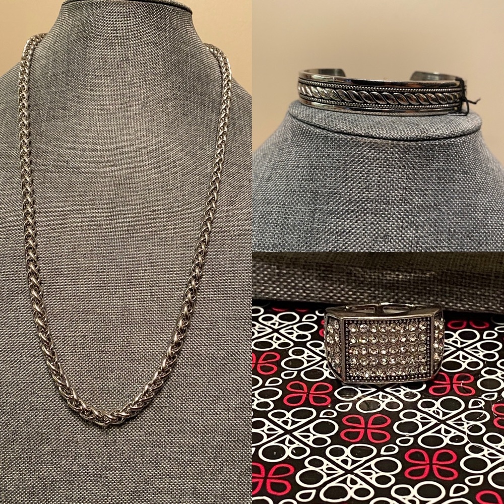 M03 Men’s silver jewelry set